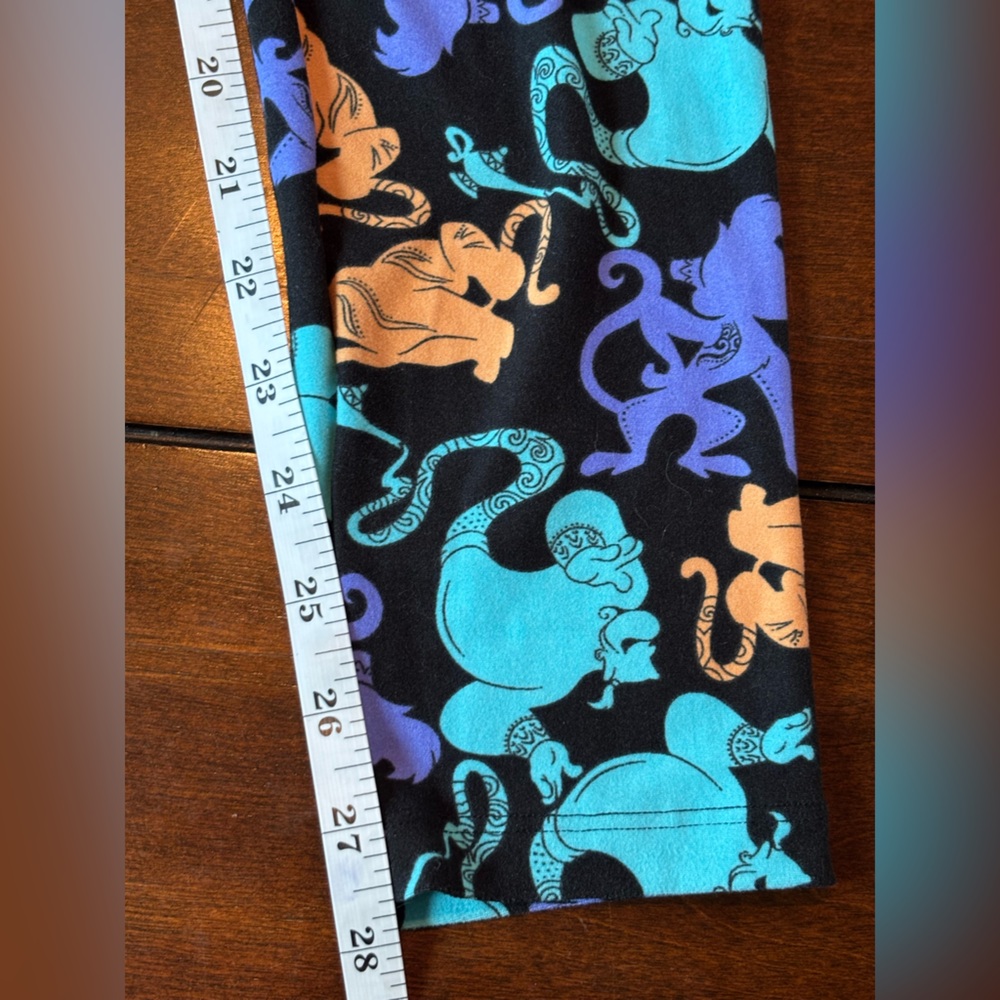 LuLaRoe Leggings Lot of 6 Cartoon & Disney Style Character Prints. Size 12* - Picture 9 of 10